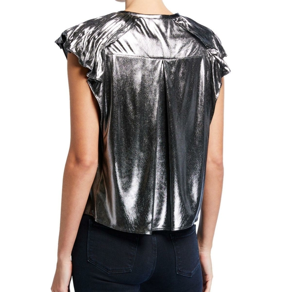 New Rebecca Minkoff Silver Top - Picture 2 of 4